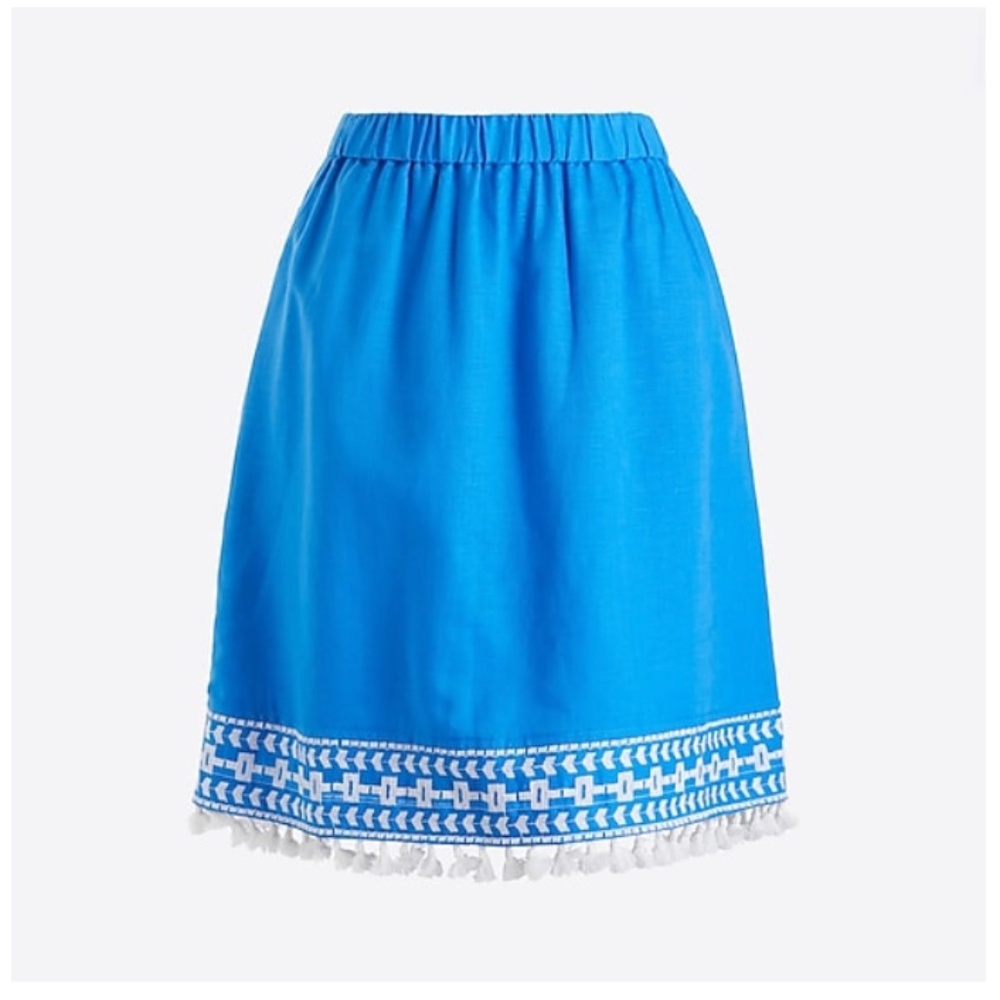 J. Crew Pull On Tassel Mini Skirt